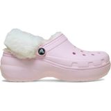 Crocs Classic Platform Fuzz Lined Clog Pink Milk Terlik 212854-6ZW - Pembe