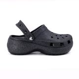 Crocs Classic Platform Glitter Clogw Kadın Siyah Terlik 207241-001