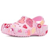 Crocs Classic VDay Clog T Çocuk Terlik, 25-26, 209755-7CI, Pink, Unisex Çocuk