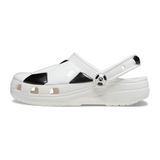 Crocs Çocuklar Klasik Roket Gemi Takunya Çocuklar, Beyaz/Siyah, 2 US Big Kid