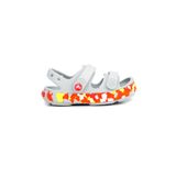 Crocs Crocband Cruiser Glow Confetti Band Sandal T 212528-1X8 Atmosphere Flame Açık Gri Turuncu Çocuk Sandalet