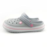 Crocs Crocband Gri Pembe Tokalı Terlik Çocuk