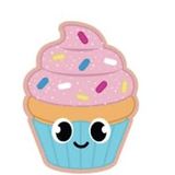 Crocs Cupcake with Smile Jibbitz