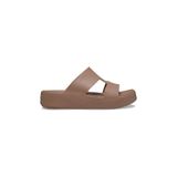 Crocs Getaway Platform H-Strap 209409-2Q9 Açık Kahverengi Kadın Terlik