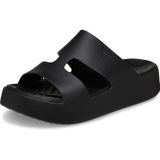 Crocs Getaway Platform H-Strap Siyah Kadın Sandalet