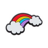 Crocs Jıbbıtz J03094-RAINBOW Wıth Clouds Unı Ns Terlik Süsü - Beyaz