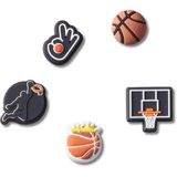 Crocs Jibbitz Spor & İlgi Alanları, Basketbol Takımı, 5 Pack