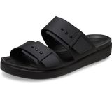 Crocs Kadın Brooklyn Tokalı Düşük Sandalet, Siyah, 39-40 EU
