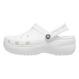 Crocs Kadın Classic Platform Clog W Terlik, White, 37-38 EU