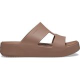 Crocs Kadın Getaway Platform H-Strap Sandalet, Latte, 38/39 EU