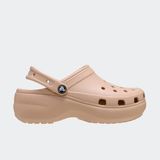 Crocs Kadın Terlik Classic Platform Clog Hafif Kahverengi Croslite Malzemeden Yapılmış Konforlu