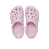 Crocs Pembe Classic Floral Cut Out Clog Kadın Terlik