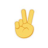 Crocs Sarı Peace Hand Sign Ayakkabı Terlik Süsü