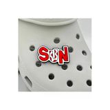 Crocs Terlik Süsü Ve Aksesuarı , Çanta Süsü – Jibbitz 3D Sun Yazılı Görsel Logo Aksesuar