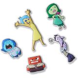 Crocs Uni-Yetişkin Pixar Inside Out 5'li Paket Ayakkabı Askısı, Çok Renkli