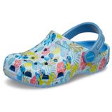 Crocs Üniseks Çocuk Dikiş Klasik Terlik (Küçük Çocuk/Büyük Çocuk), Dikiş çiçek deseni, 7 Toddler