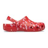 Crocs Uniseks-Yetişkin Klasik Grafik Takunya, Kiraz Kırmızısı/Kalpler ve Kelebekler, 9 Women/7 Men