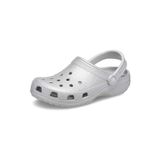 Crocs Üniseks Yetişkin Klasik Parıltılı Terlik, Gümüş Işıltılı, 36/37 EU
