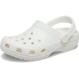 Crocs Uniseks-Yetişkin Klasik Simli Takunya, Beyaz, 6 Women/4 Men