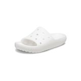 Crocs Uniseks-Yetişkin Klasik Slaytlar 2.0, Kadın ve Erkek Sandalet, Beyaz, 14 Women/12 Men