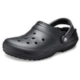 Crocs Unisex Classic Lined Kauçuk Sandalet, 42-43, 203591-060, Siyah, Unisex Yetişkin