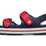 Crocs Unisex Çocuk Crocband Cruiser Sandal K/T Navy/Varsity Red Terlik, Navy/Varsity Red, 22/23 EU
