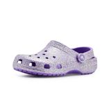 Crocs Unisex Çocuk Klasik Fantasy Glitter Clog Ahşap Ayakkabı, mor, 29 EU