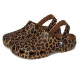 Crocs Unisex Klasik Terlik, Sepya/Leopar, 38/39 EU