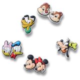 Crocs Unisex Mickey and Friends PVC 5'li paket ayakkabı askısı, çok renkli, Çok renkli, Ölçü Birimi