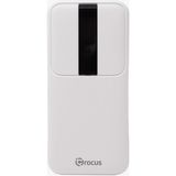 Crocus 22.5W 10.000 mAh Pd+Qc 3.0 Type-C 2 Usb Micro USB LCD Ekranlı Beyaz Powerbank