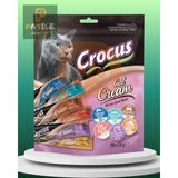 Crocus 6 Çeşit Krema Kedi Ödülü 30 × 15 gr – Zengin Lezzet, Yüksek Keyif