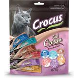 Crocus 6 Çeşit Krema Kedi Ödülü 30 x 15 gr Tavuk, Ton Balığı, Somon, Karides, Yengeç Lezzetleri