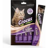 Crocus Cat Cream Somonlu ve Karidesli Krem Kedi Ödül Maması 4X15 G | Vitamin Destekli Sıvı Kedi Ödülü