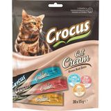 Crocus Çoklu Karışık (Tavuklu & Ton Balıklı & Somonlu) Krema Yetişkin Kedi Ödül Maması 30 X 15 Gr