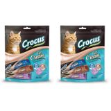 Crocus Çoklu Somon Karides & Karides & Yengeç Kedi Ödülü 30X15Gr (2 paketi)