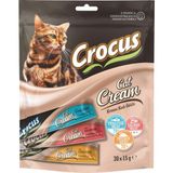 Crocus Çoklu Tavuklu & Ton Balıklı & Somonlu Krema Kedi Ödülü 30x