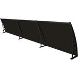 Crocus Kapı Pencere Üstü Pratik Sundurma 80×360 – Siyah - 80x360