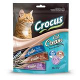 Crocus Karışık (Karidesli & Yengeçli & Somonlu - Karidesli) Krema Yetişkin Kedi Ödül Maması 30 x 15 Gr