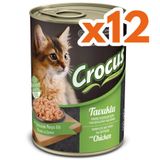 Crocus Kitten Tavuk Etli Sos İçinde Parça Etli Yavru 12x400 gr Kedi Konservesi