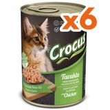 Crocus Kitten Tavuk Etli Sos İçinde Parça Etli Yavru 6x400 gr Kedi Konservesi