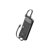 Crocus Octopus Pro 10.000 Mah 22.5W 2in1 Kablolu Pd Hızlı Powerbank - Siyah - Beyaz