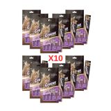 Crocus SOMONLU VE KARİDESLİ KREMA KEDİ ÖDÜLÜ 4X15 GR 10 ADET