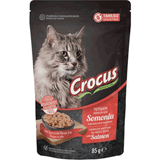 Crocus Tahılsız Kedi Somonlu Jöleli Pouch 85 gr Yaş Mama