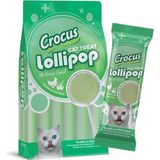 Crocus Tavuklu ve Kedi Çimli Kedi Lolipop 10X1,4 gr Eğlenceli Ödül Maması Kediler İçin