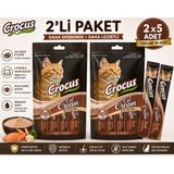 Crocus Yengeçli Krema Kedi Ödül Maması 2'li Paket 8X15 gr