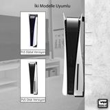Crodle Ps5 Için Duvar Standı ve Masa Altı Montaj Standı Yerden Tasarruf Rahat Hava Akışı