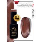 CROJE KALICI OJE Kalıcı Oje Inci Tanecikli Manyetik Cat Eye / Kedi Gözü- PC048 (12 ML)
