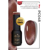 CROJE KALICI OJE Kalıcı Oje Inci Tanecikli Manyetik Cat Eye / Kedi Gözü- PC048 (5 ML)