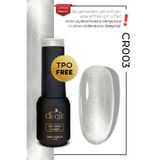 CROJE KALICI OJE Kalıcı Oje Korean Cat Eye Kristal Efektli Manyetik Cat Eye / Kedi Gözü-CR003 (5 ML)
