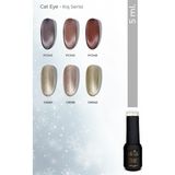 Croje Kalıcı Oje Kışa Özel Koyu Cat Eye (Kedi Gözü) Serisi (5 Ml) (6 Adet) - Çok Renkli